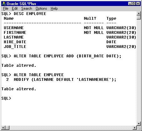 Image result for ALTER Table Modify Column