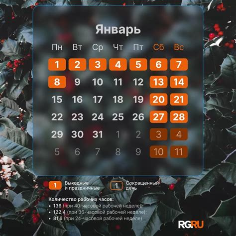 Рабочие, выходные дни и праздники в январе 2024 Улпресса - все новости ...