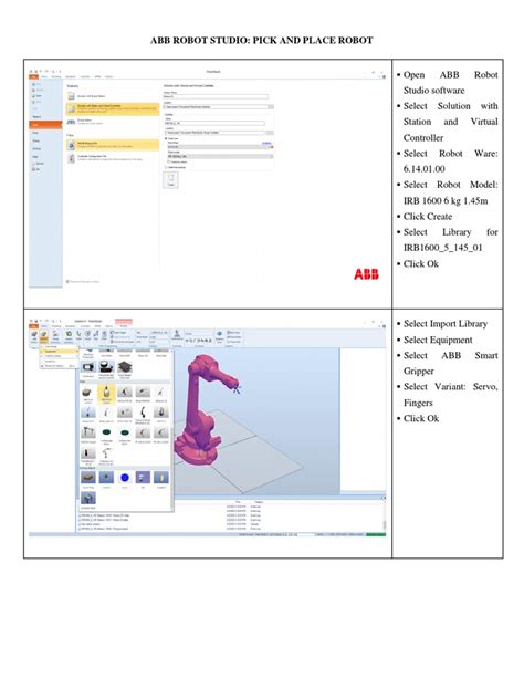 Abb Robot Studio - Pick and Place Robot Manual | PDF | Computer Science ...