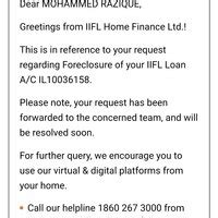 [Resolved] India Infoline Finance [IIFL] — Foreclosure document not ...