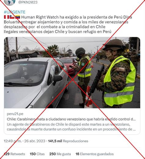 Es falso que Human Rights Watch exigiera a Perú “entregar comida y ...