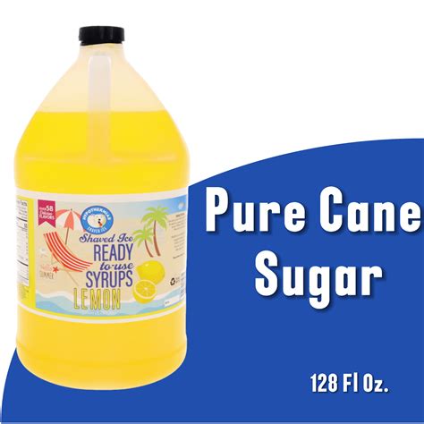 Hypothermias Lemon Flavoring Ready to Use Hawaiian Shaved Ice or Snow ...