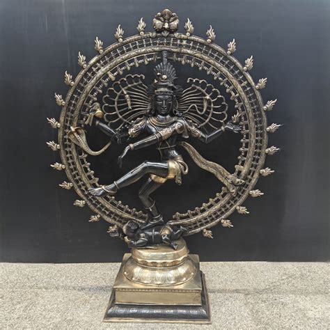 Brass Large Nataraja Statue Showpiece For Home Decor 4 Feet – StatueStudio