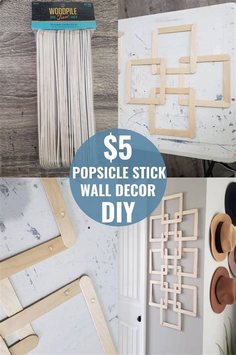 Popsicle Stick Wall Decor 的图像结果