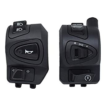 7/8" 22mm Motorcycle Handle Bar Switches Horn Turn Signal Headlight Fog ...