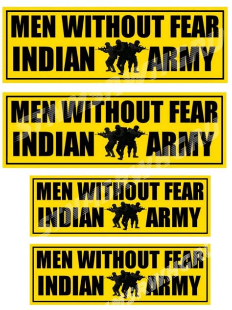 Indian Army Sticker Pack of 5 Sticker (2 Sizes) | Love Indian Army ...