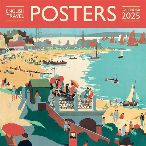 Buy English Travel Posters Wall Calendar 2025 (Art Calendar) Book ...