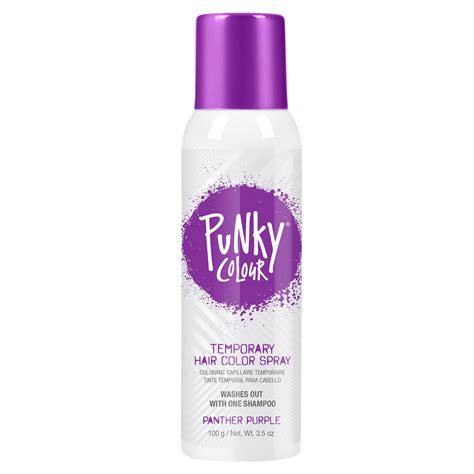 Punky Colour Long Lasting Temporary Hair Color Spray, Panther Purple, 3 ...
