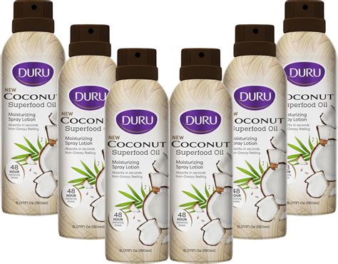 Amazon.com : Duru Coconut Oil Moisturizing Spray Body Lotion Pack of 6 ...