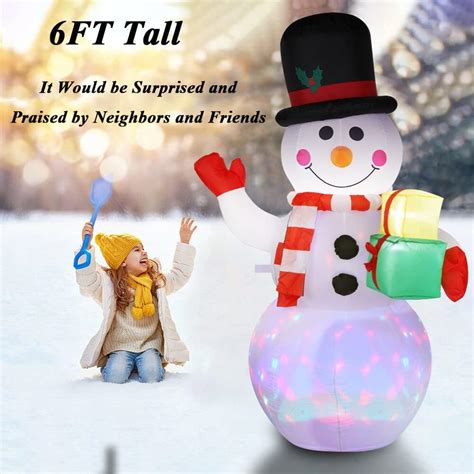 EWUY 6 FT Christmas Inflatables Blow Up Snowman India | Ubuy