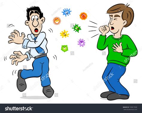 Animated Coughing Person