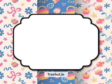 Easter Free Printable Labels, 3x4 inch Name Tag