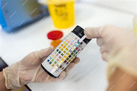 Premium Photo | Reagent strip for urinalysis routine urinalysis checkup ...