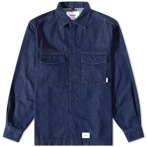 WTAPS 01 Denim Work Shirt Indigo | END. (US)