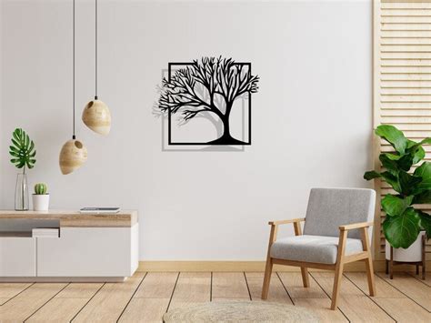 Tree Wood Wall Art for Living Room - Neon Mantra