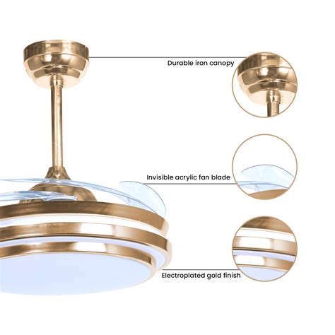 La Tarte Chandelier Ceiling Fan with Remote Control – Harold Electricals