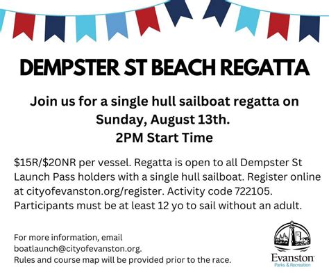 EPR e-News: Disco in the Park rescheduled, Dempster St Regatta, and more!