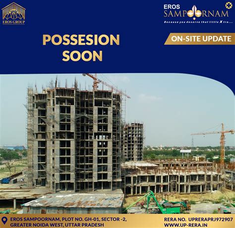 Eros Sampoornam Phase 2 Latest Construction Update - Status 2023