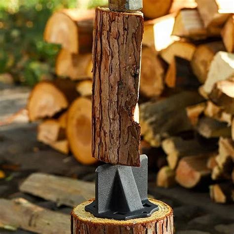 Heavy Duty Wood Splitter Wedge Firewood Kindling Small Manual Log S ...