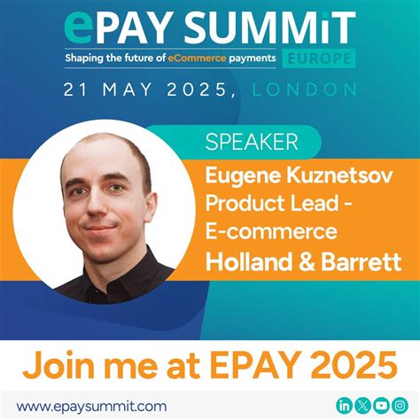 SPEAKER ANNOUNCEMENT – ePay Europe, London, May 2025 We are proud to ...