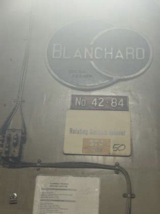 84" BLANCHARD “42-84” EXTRA-HIGH VERTICAL-SPINDLE ROTARY SURFACE ...