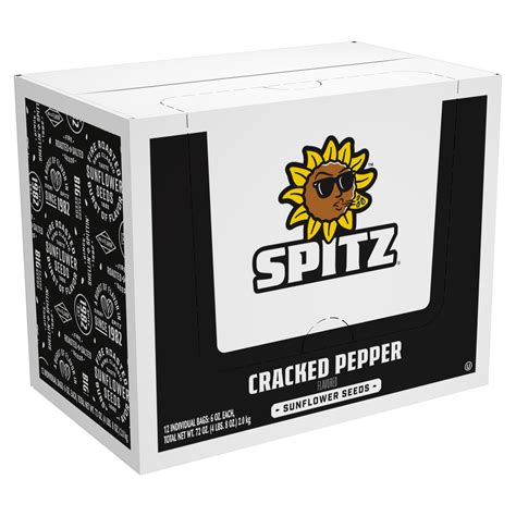 SPITZ SUNFLOWER CRACKED PEPPER SEEDS 12 CT/6 OZ - $16.99 at Costco