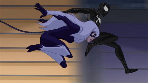 The Spectacular Spiderman Black Cat Kiss