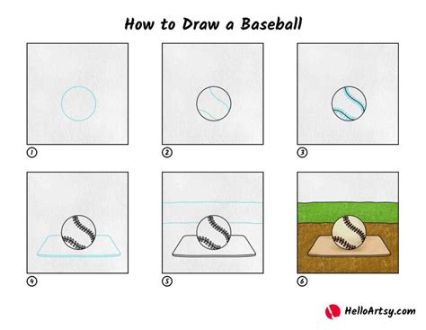 Simple Baseball Drawing 的图像结果