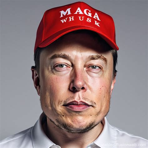 Elon Musk Wearing MAGA Hat | Stable Diffusion Online