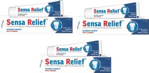Sensa relief Toothpaste for Sensitive Teeth & Gums / Medicated Dental ...
