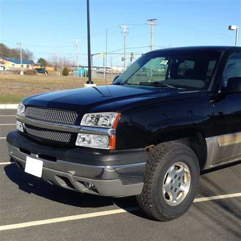 For 03-06 Chevy Silverado/Avalanche Bumper Headlight/Lamps Amber Corner Chrome | eBay