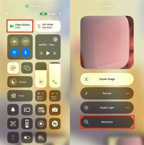 How to use hand gestures to add effects to FaceTime call