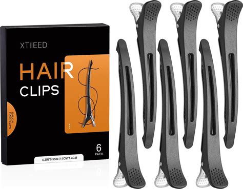 Amazon.com : XTIIEED 6 Pack Hair Clips for Styling Sectioning, Non Slip ...