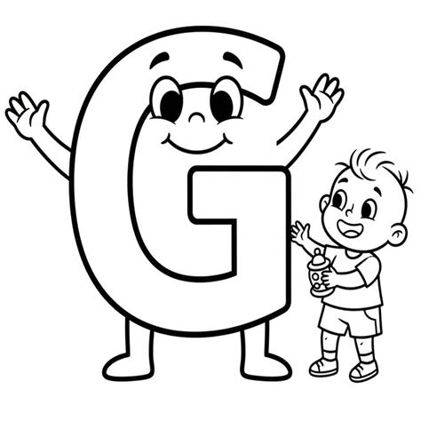 Dibujos de Letra G para colorear e imprimir – ColoringLib