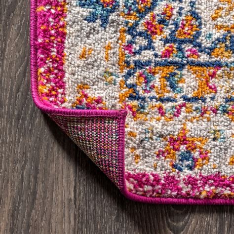 JONATHAN Y Bohemian FLAIR 4 X 6 Pink/Cream Indoor Medallion Vintage ...