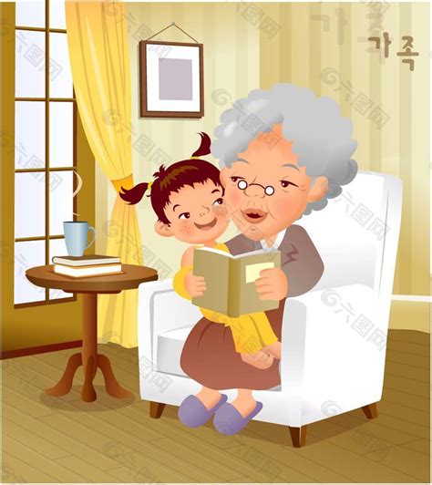 小男孩给奶奶讲故事图片下载_红动中国