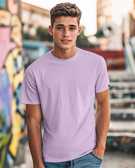 Buy Men's Purple T-shirt Online at Bewakoof