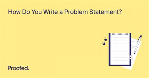Image result for How to Write a Problem Statement