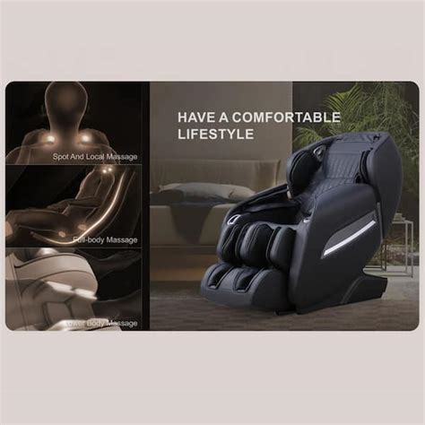 Buy Black Full Body Zero Gravity Shiatsu Robots Hands SL-Track with ...