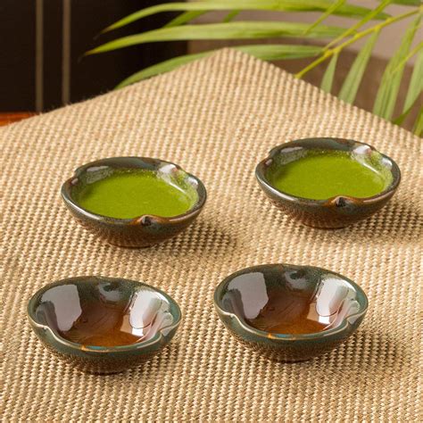 Buy ExclusiveLane Ceramic Bowl Chutney Bowls for Serving Dip Bowl ...