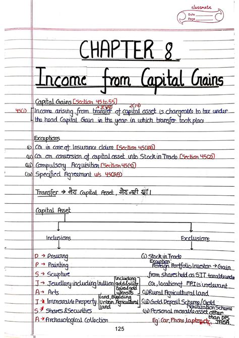 Income Tax Notes 8 - classmate Date Page CHAPTER Incom Capital 10 rom ...