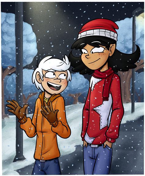 lincoln loud and stella zhau (the loud house) drawn by green_skull_34 | Danbooru