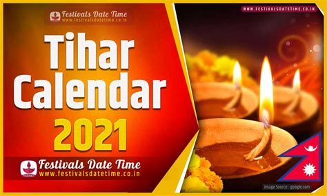 2021 Tihar Date Time in Nepal, 2021 Tihar Nepali Calendar - Festivals ...