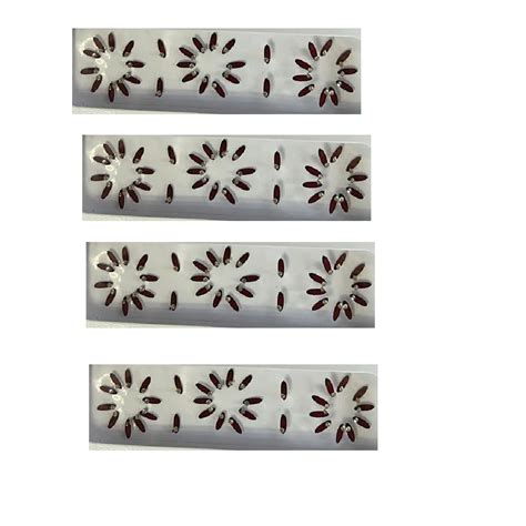 OJ Oval Shape Maroon color Bindi with One Stone Plain Sticker Forehead ...