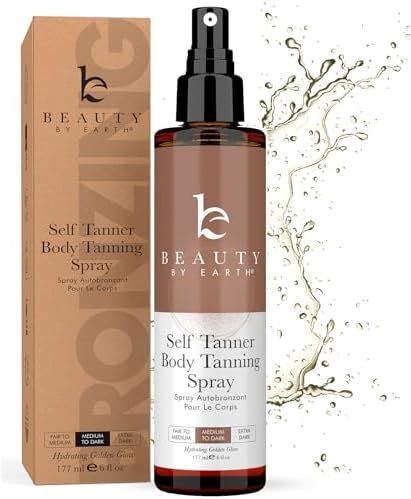 Beauty by Earth Self Tanner Tanning Water - Medium to Dark Buildable ...