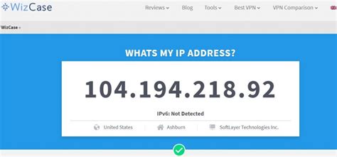 Test IP Address 的图像结果