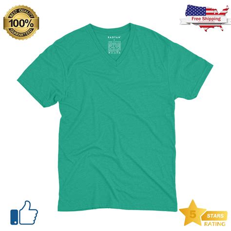 RADYAN® Men's Plain Ultra Cotton Short Sleeve V-Neck T-Shirt | Michaels