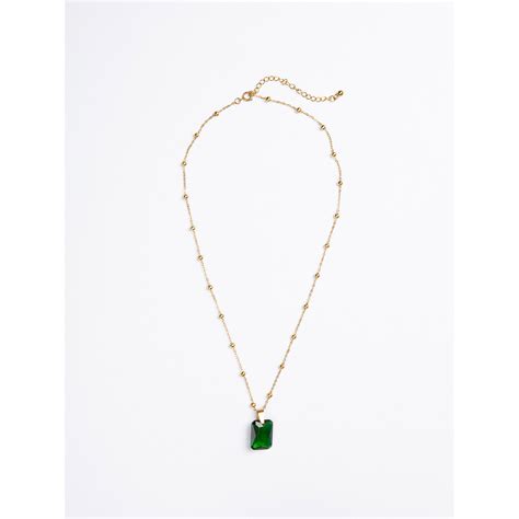 Buy White Lies Green Zircon Necklace Online