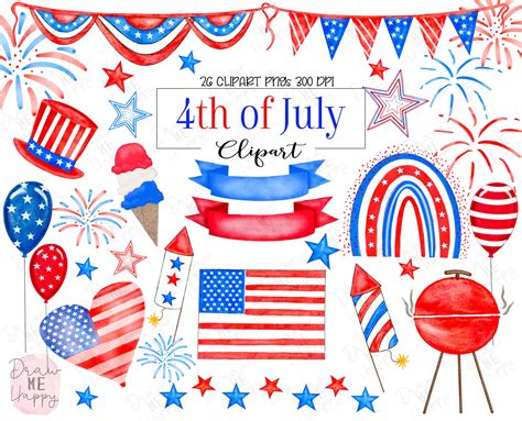 Happy July 4th Clip Art