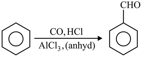 Match List-I with List-II. List-I List-II A I Gatterman Koch reaction B ...